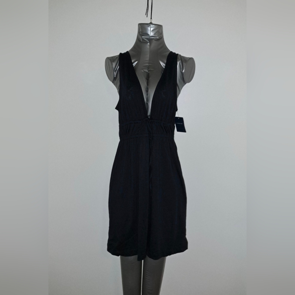 Lands' End Black Summer Dress/NWT - Size Small